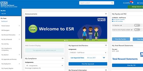 esr login with smart card|esr nhs training log in.